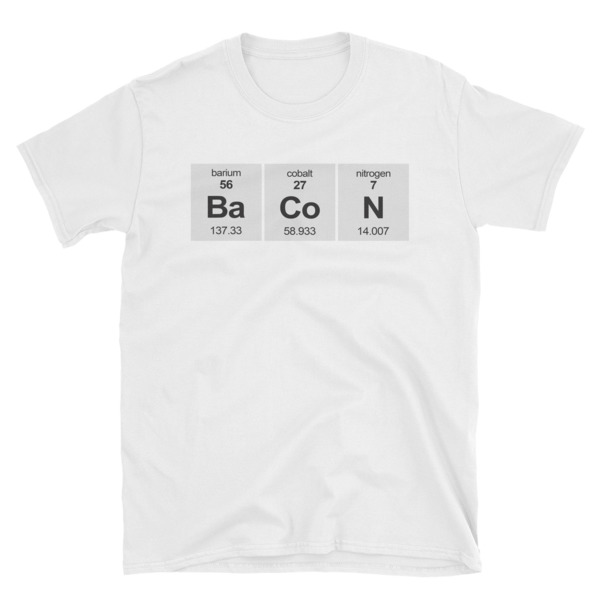 bacon periodic table shirt